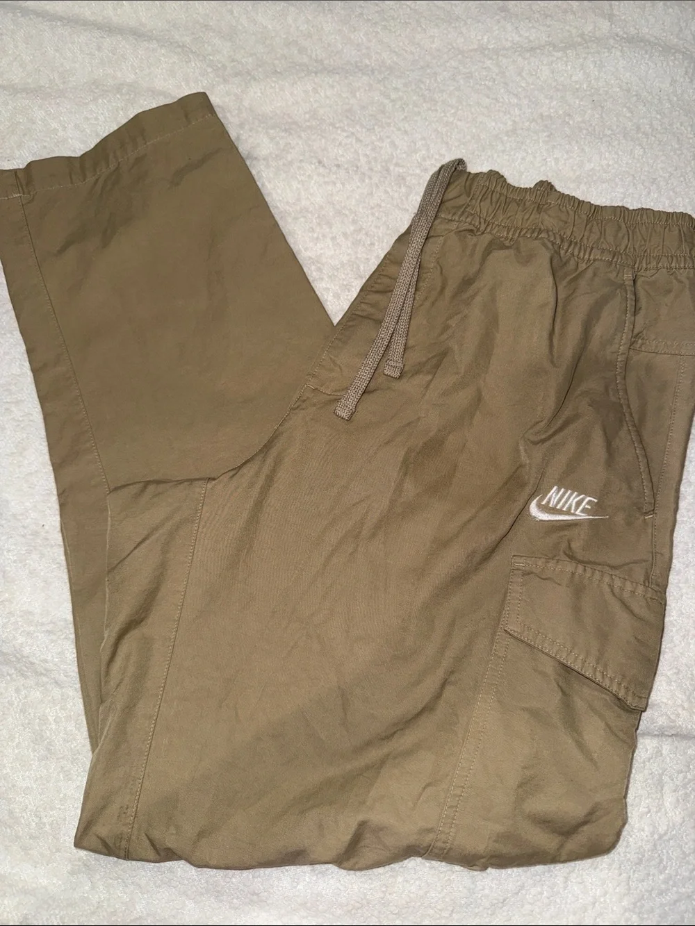 Nike Men’s /Tan Cargo Pants with Drawcord Waist